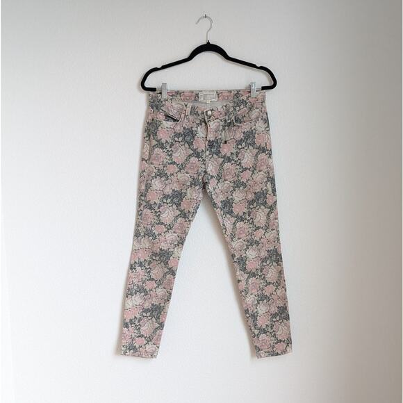 Anthropologie Current/Elliott The Stiletto Mid-Rise Skinny Cropped Jeans, sz 28 - Picture 2 of 9